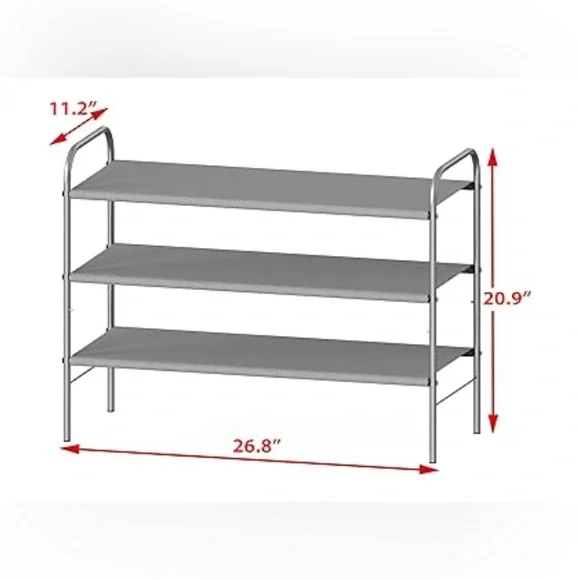 Gray Metal Storage Rack - Picture 2 of 2